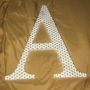 Letter A decor sign
